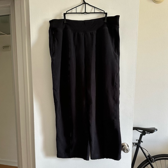 Athleta Black Retroplush Fleece Straight Leg Pant size 1X EUC - Picture 5 of 12